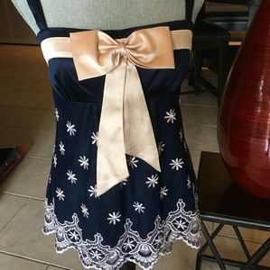 BEBE EMBROIDERED CAMI